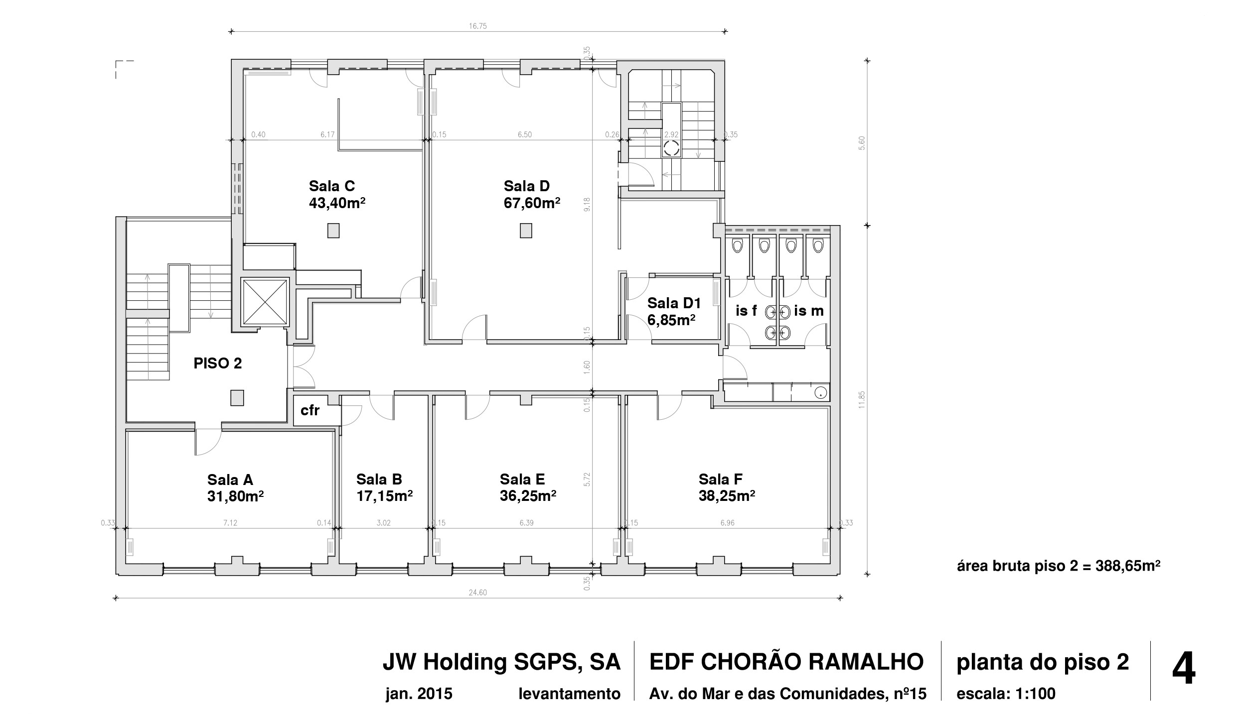 Planta do Piso 2 — Edifício Chorão Ramalho